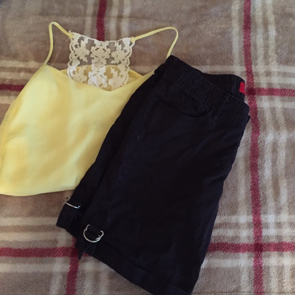 Black shorts by guess